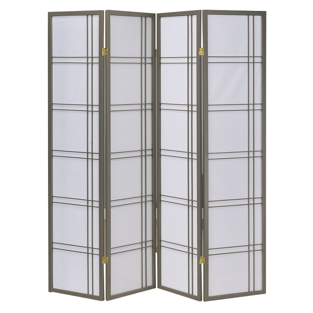 Boaz IV Gray color 4 panel screen