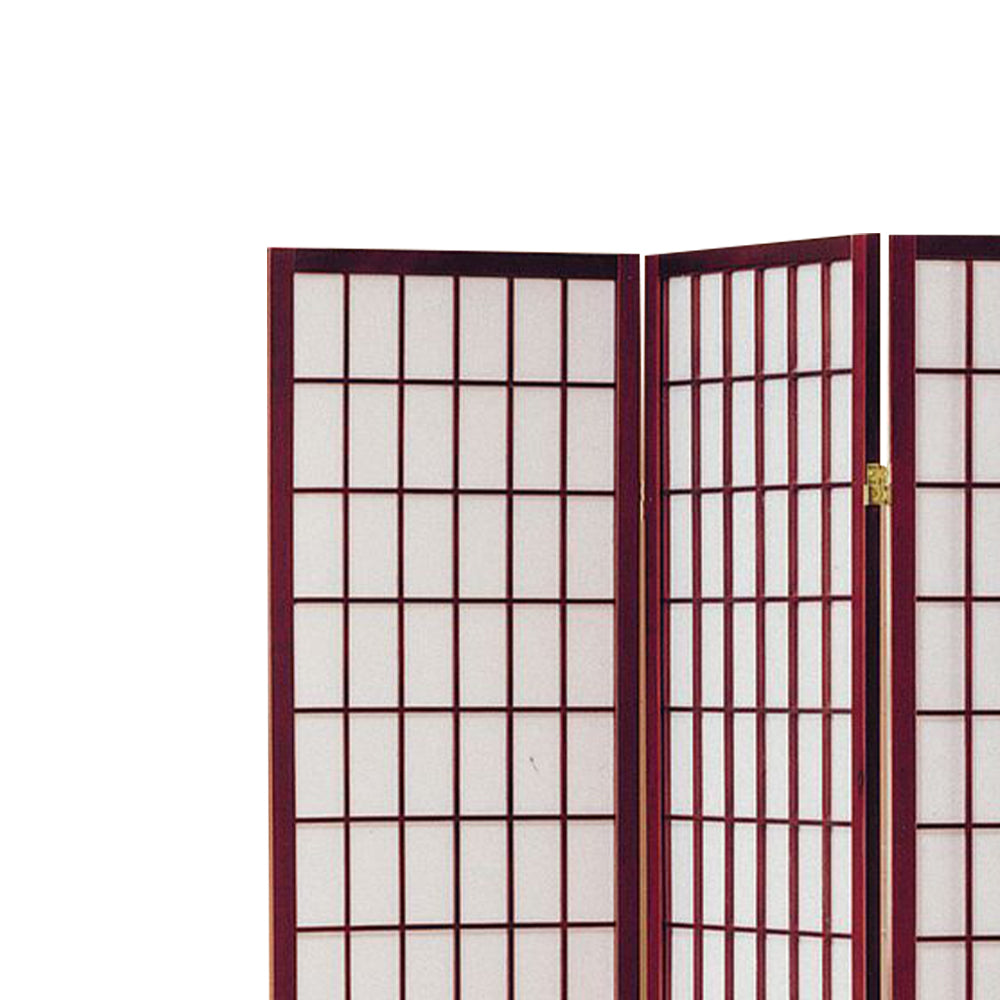 Leylanni Cherry 3 panel shoji Screen