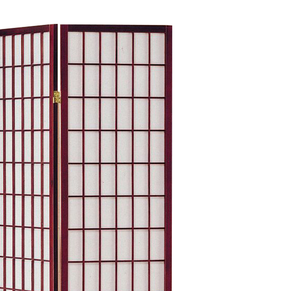 Leylanni Cherry 3 panel shoji Screen