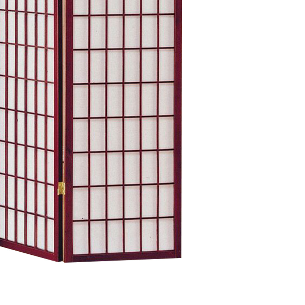 Leylanni Cherry 3 panel shoji Screen