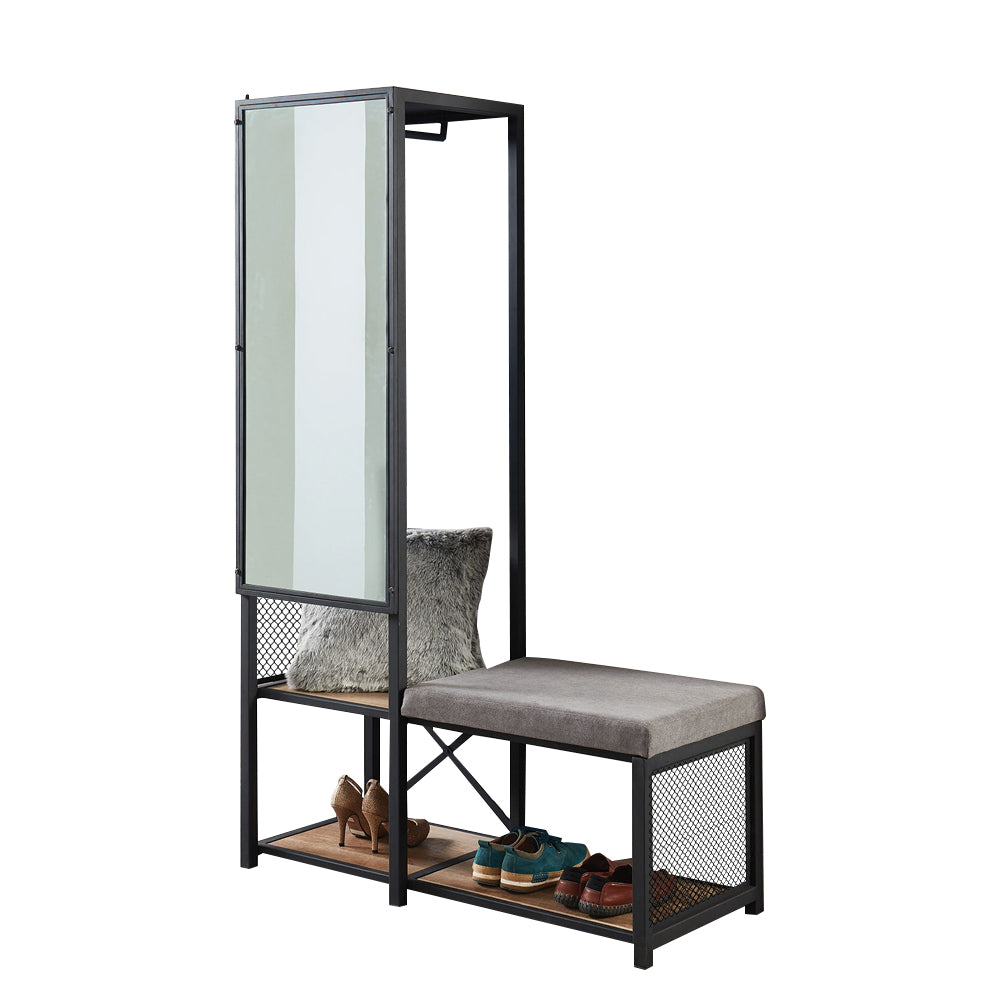 Gilfoyl Mirror w/ Bench Sand Black