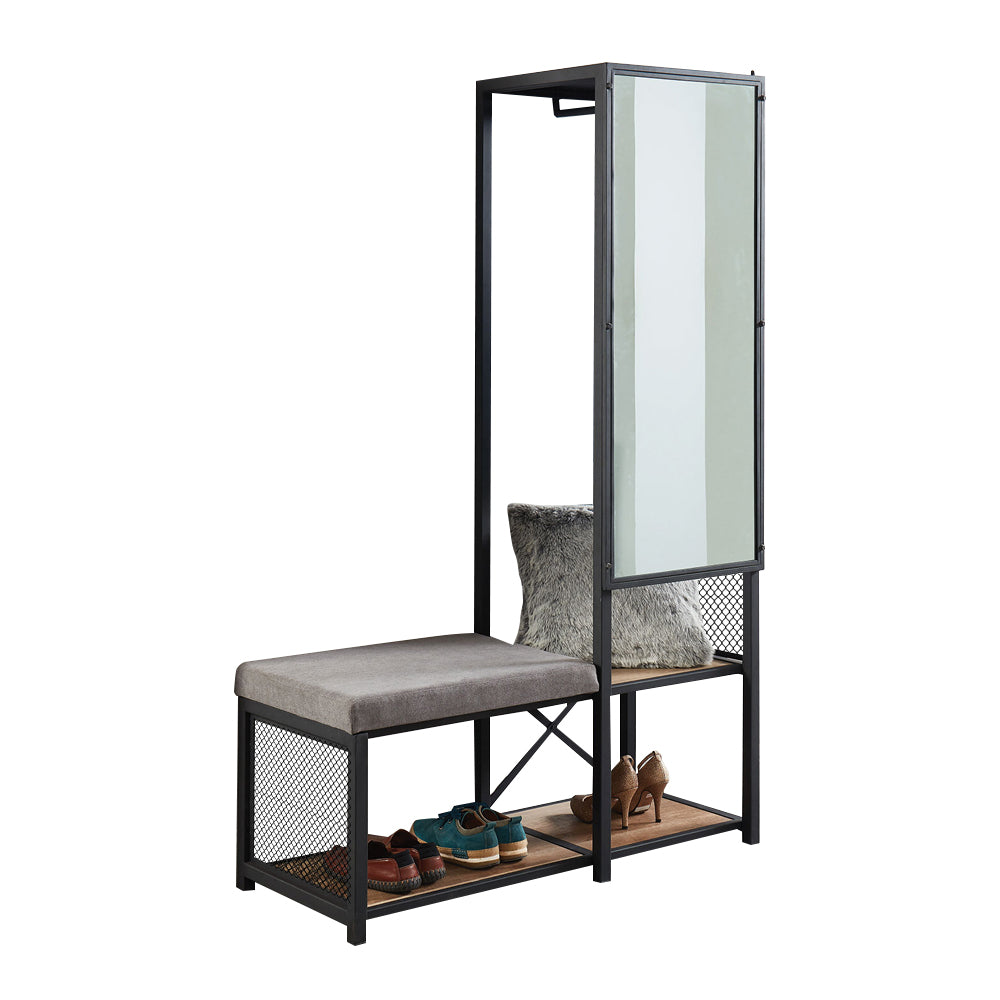 Gilfoyl Mirror w/ Bench Sand Black