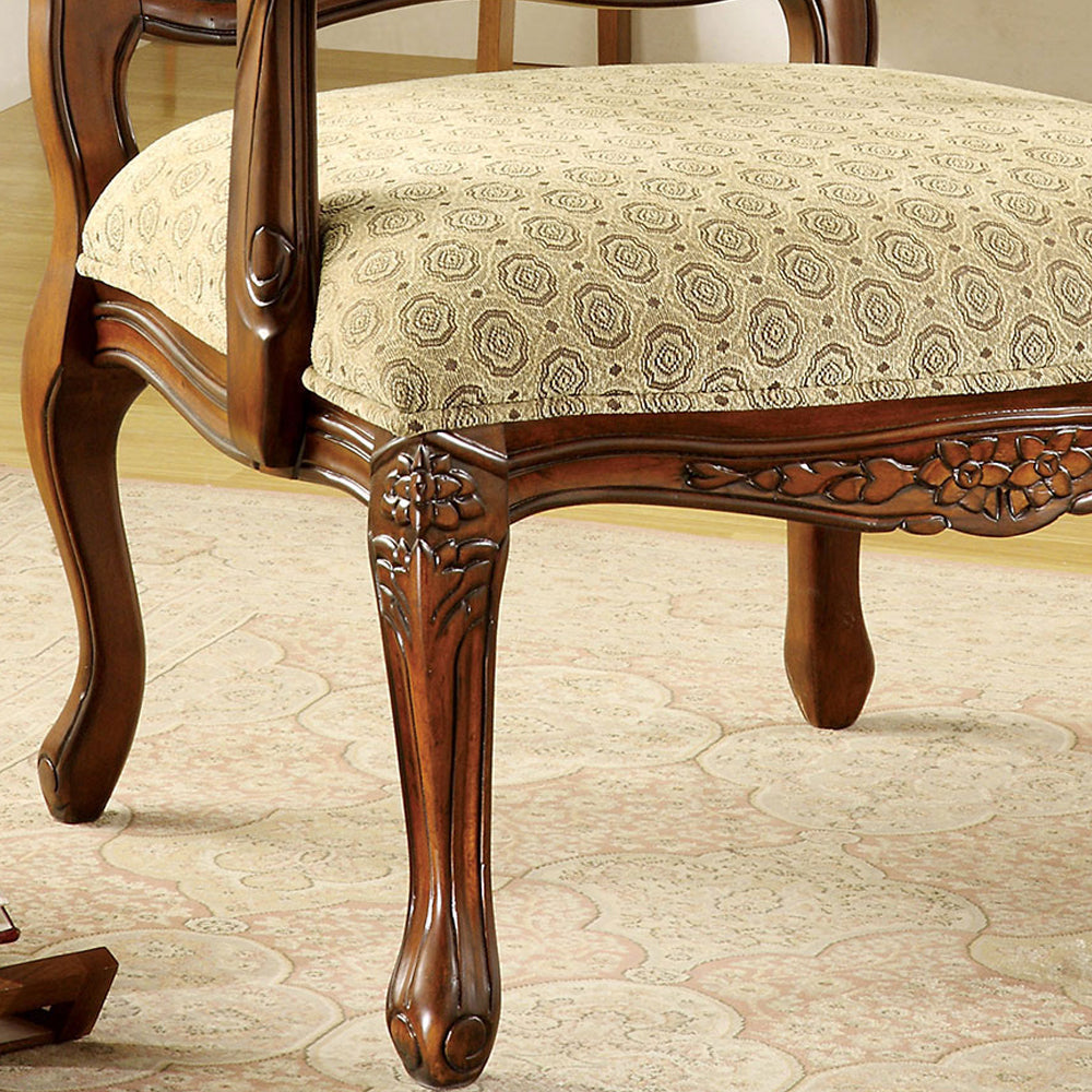 Quintus Accent Chair in Antique Oak Finish