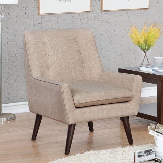 Ellery Accent Chair in Beige Finish