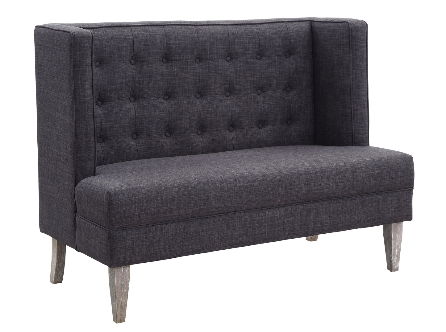 Bilbao Love Seat Bench Dark Gray