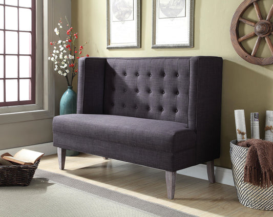 Bilbao Love Seat Bench Dark Gray