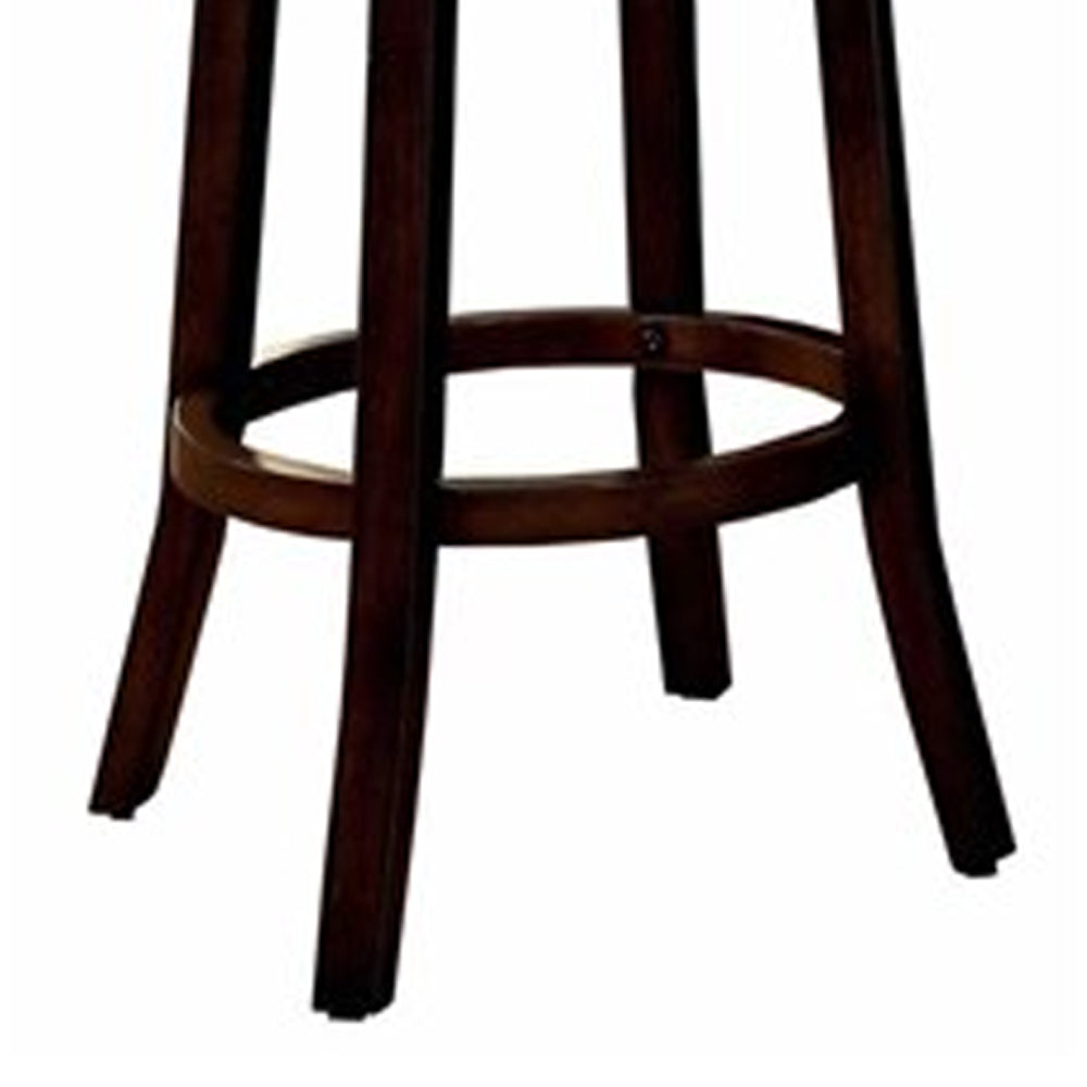 LYNSEY 24" Bar Stool in Dark Oak/Gray finish