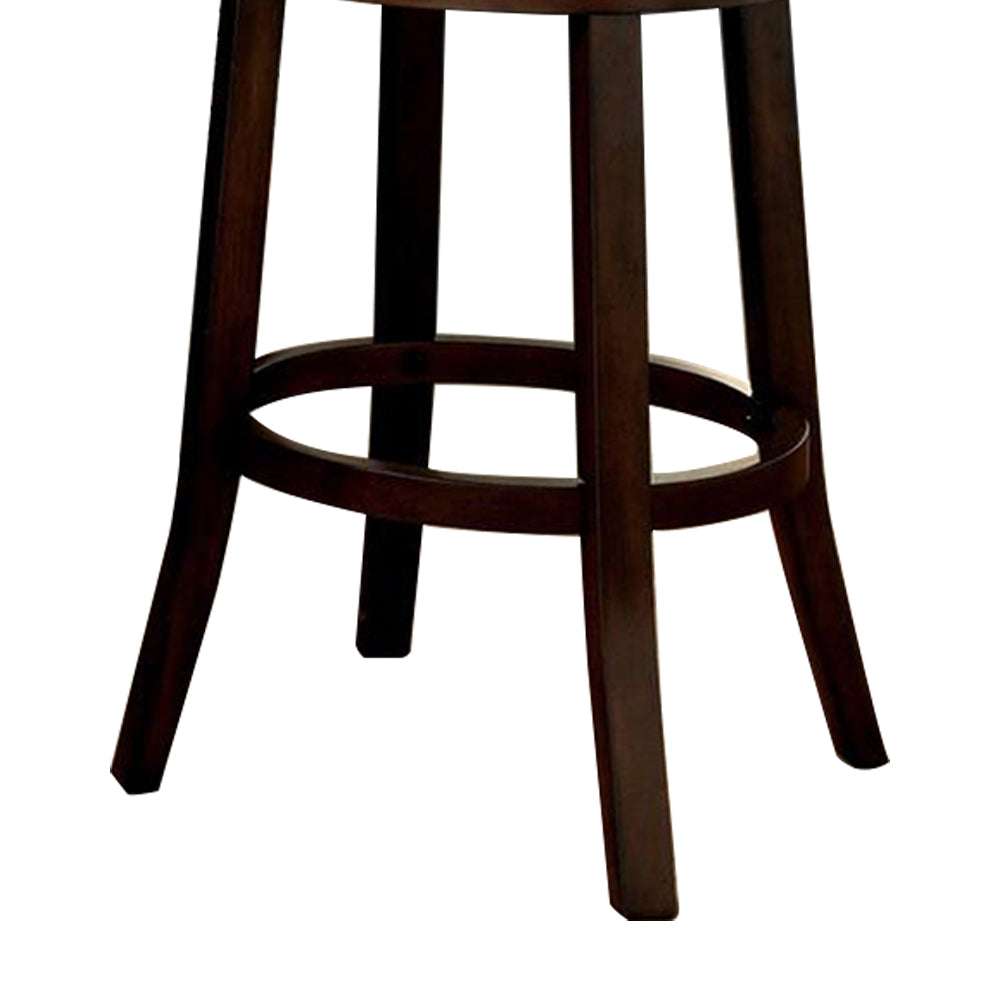 LYNSEY 24" Bar Stool in Dark Oak/Light Gray finish