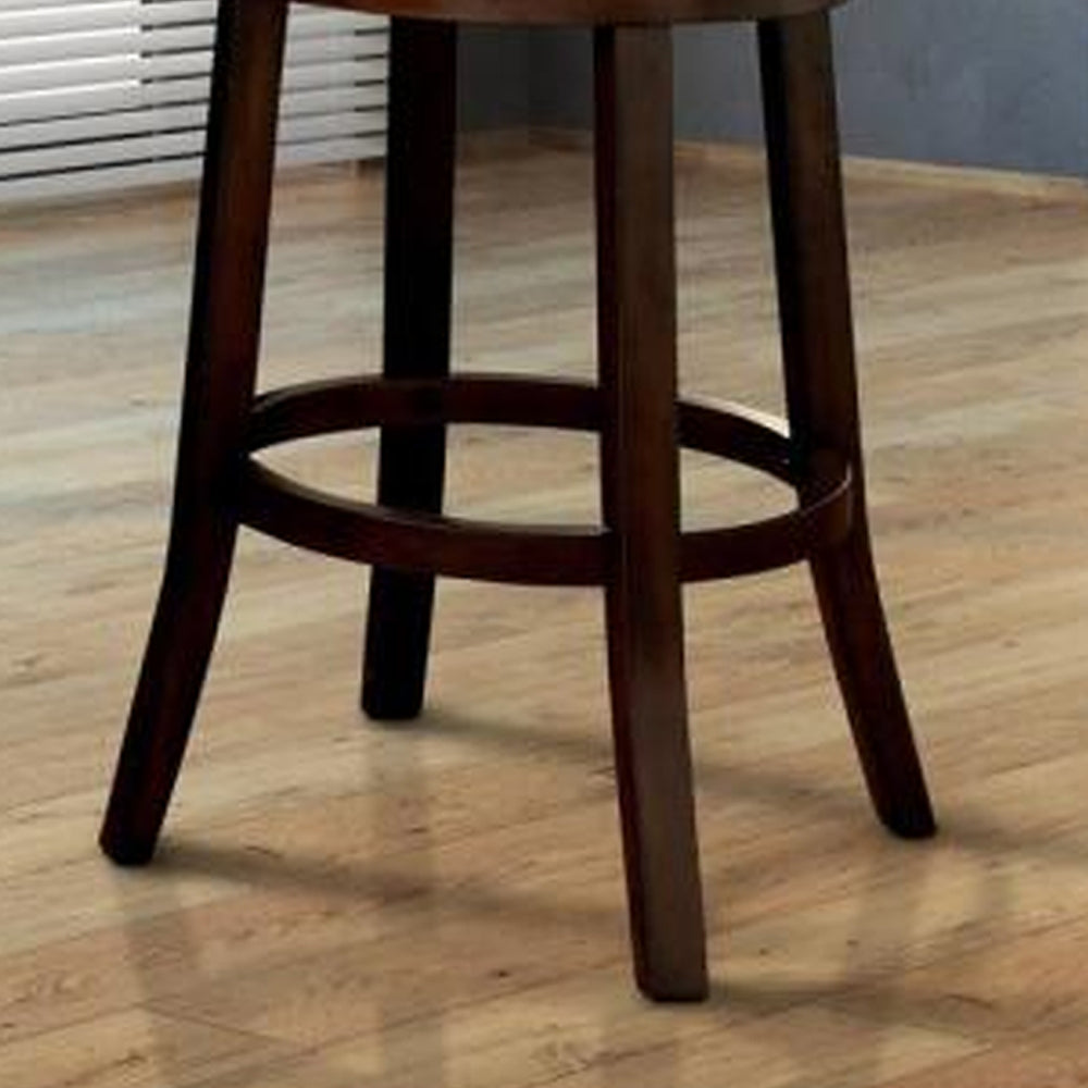 LYNSEY 29" Bar Stool in Dark Oak/Light Gray finish