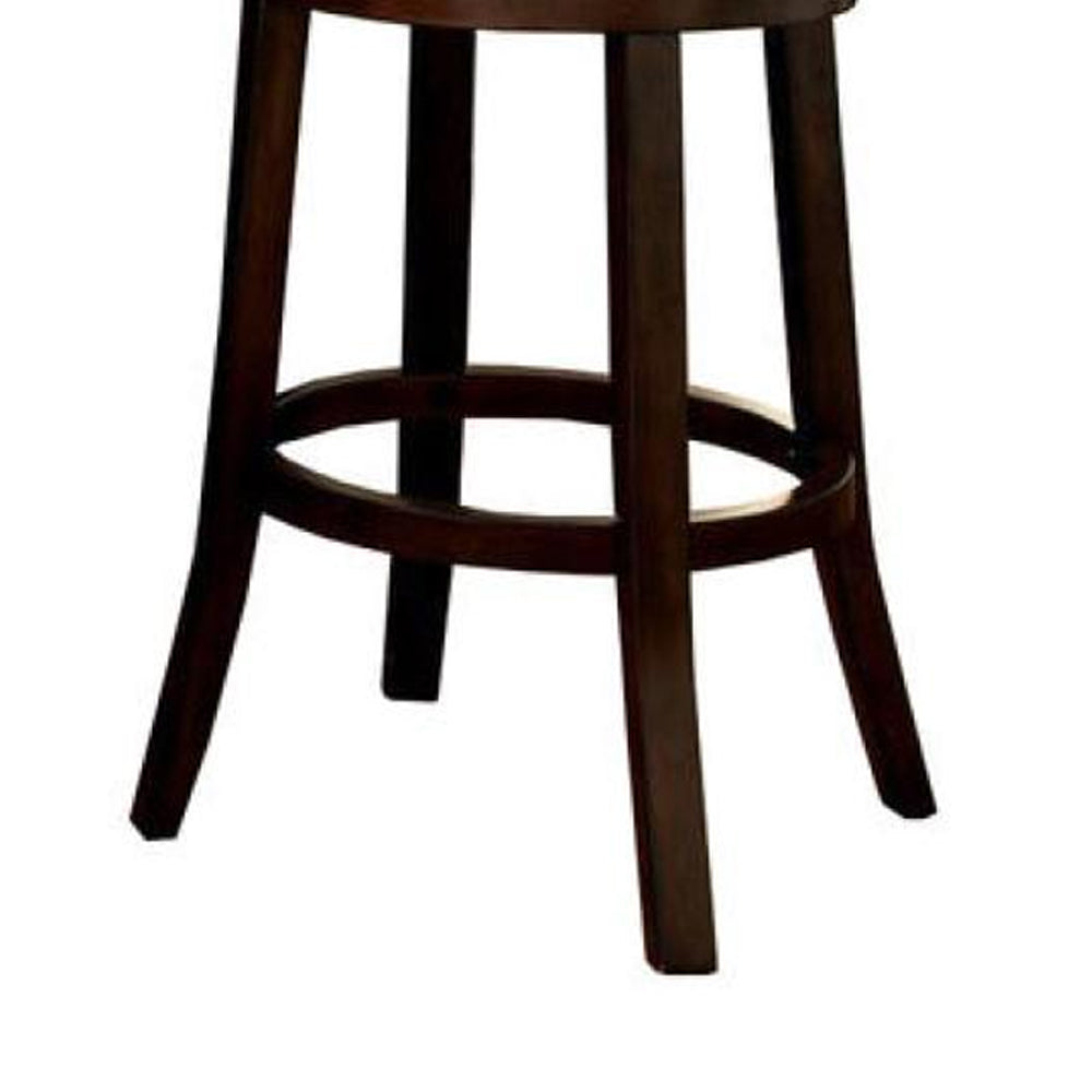 LYNSEY 29" Bar Stool in Dark Oak/Light Gray finish