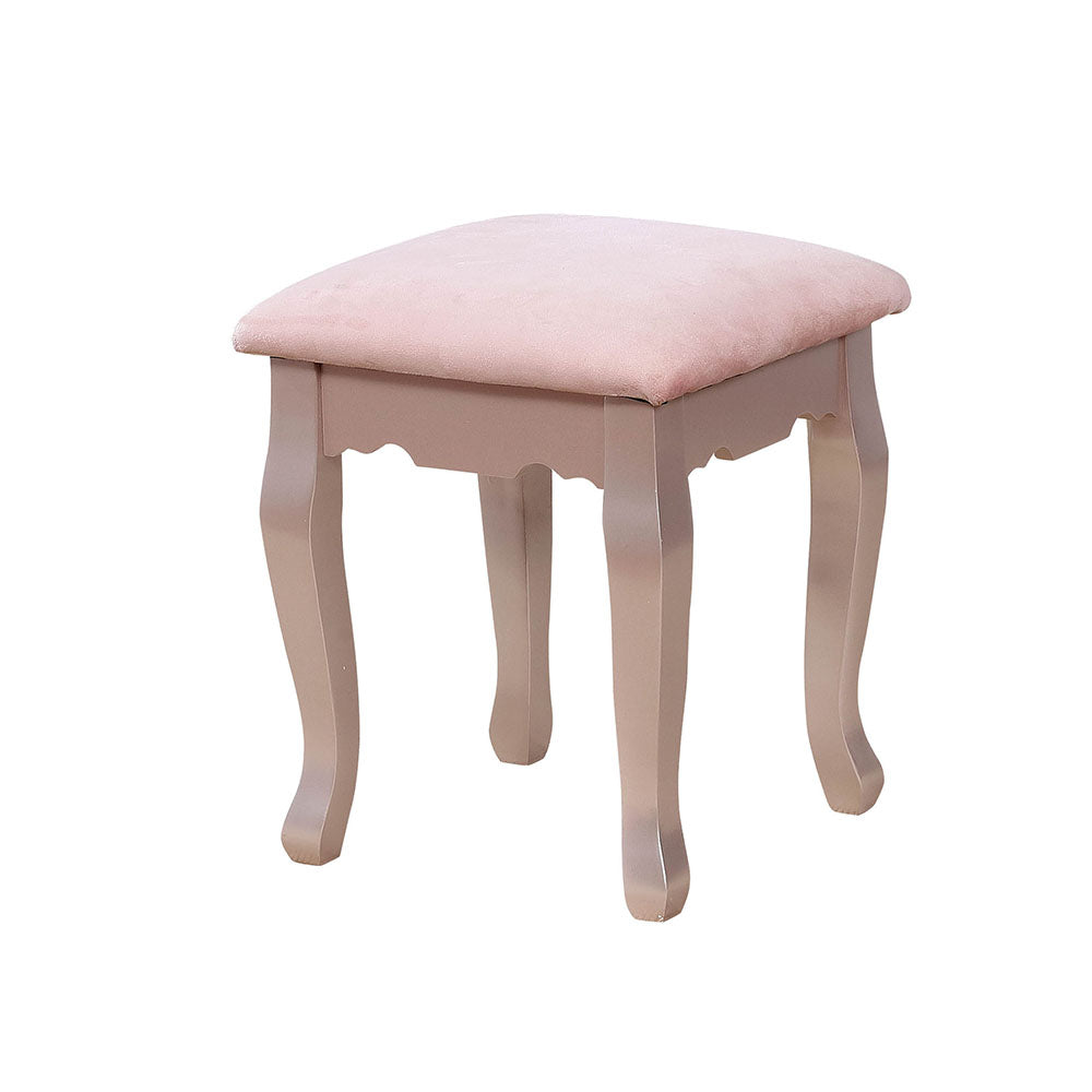 Harriet Vanity w/ Stool in Rose Gold finish