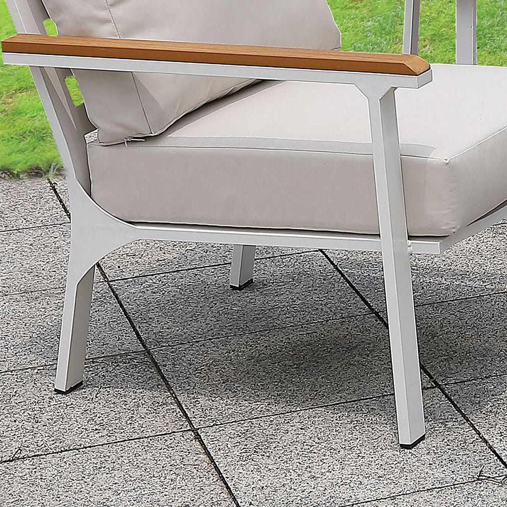 Zaq Chair in White /Oak finish