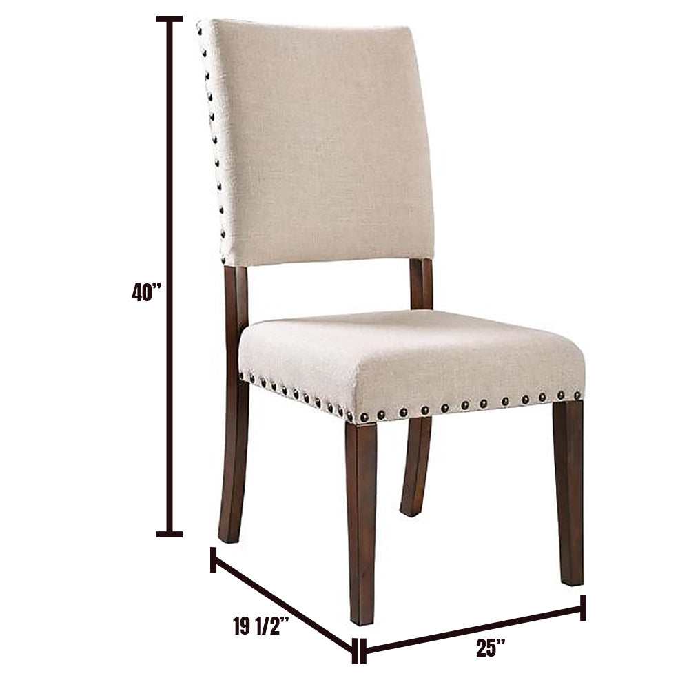 Glenbrook Side Chair (2/CTN) in Brown Cherry/Ivory finish