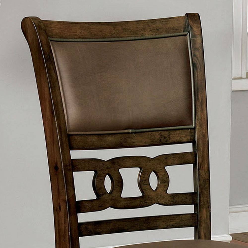 Holly Side Chair (2/CTN) in Satin Walnut Finish