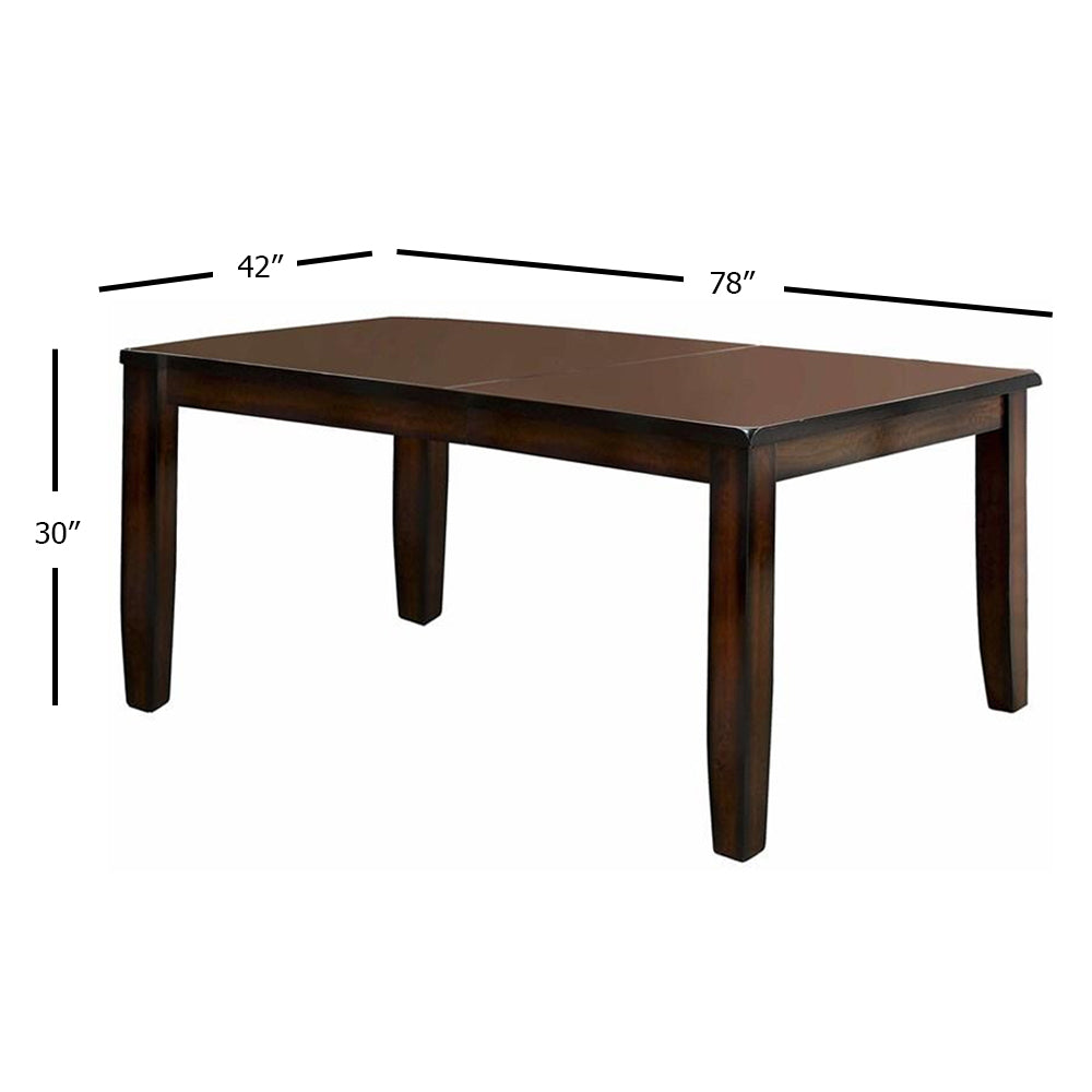 DICKINSON I Dining Table w/ 18" Leaf in Dark Cherry Finish