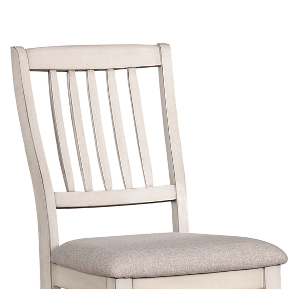 Kaliyah Counter Ht. Chair (2/CTN) in Antique White Finish