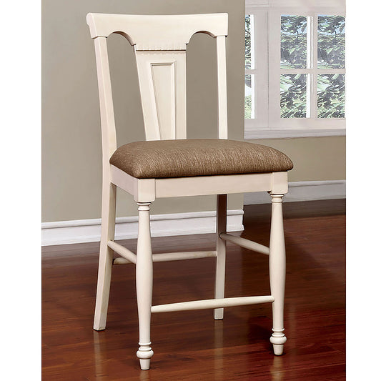 SABRINA Ctr.Ht. Chair, Cherry & White (2/CTN) Off White/Cherry