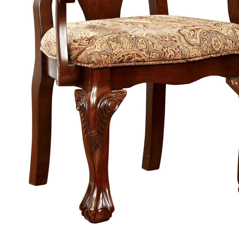 ELANA Arm Chair (2/CTN) Brown Cherry