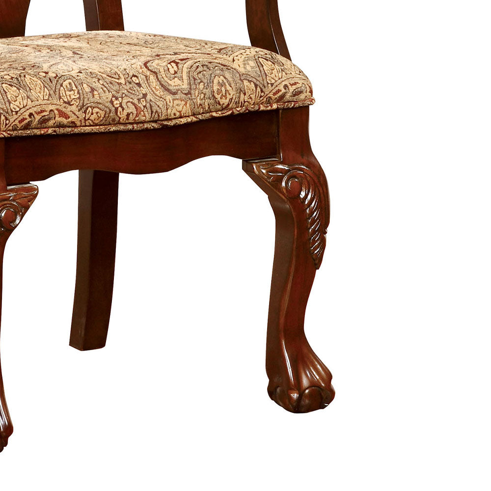 ELANA Arm Chair (2/CTN) Brown Cherry