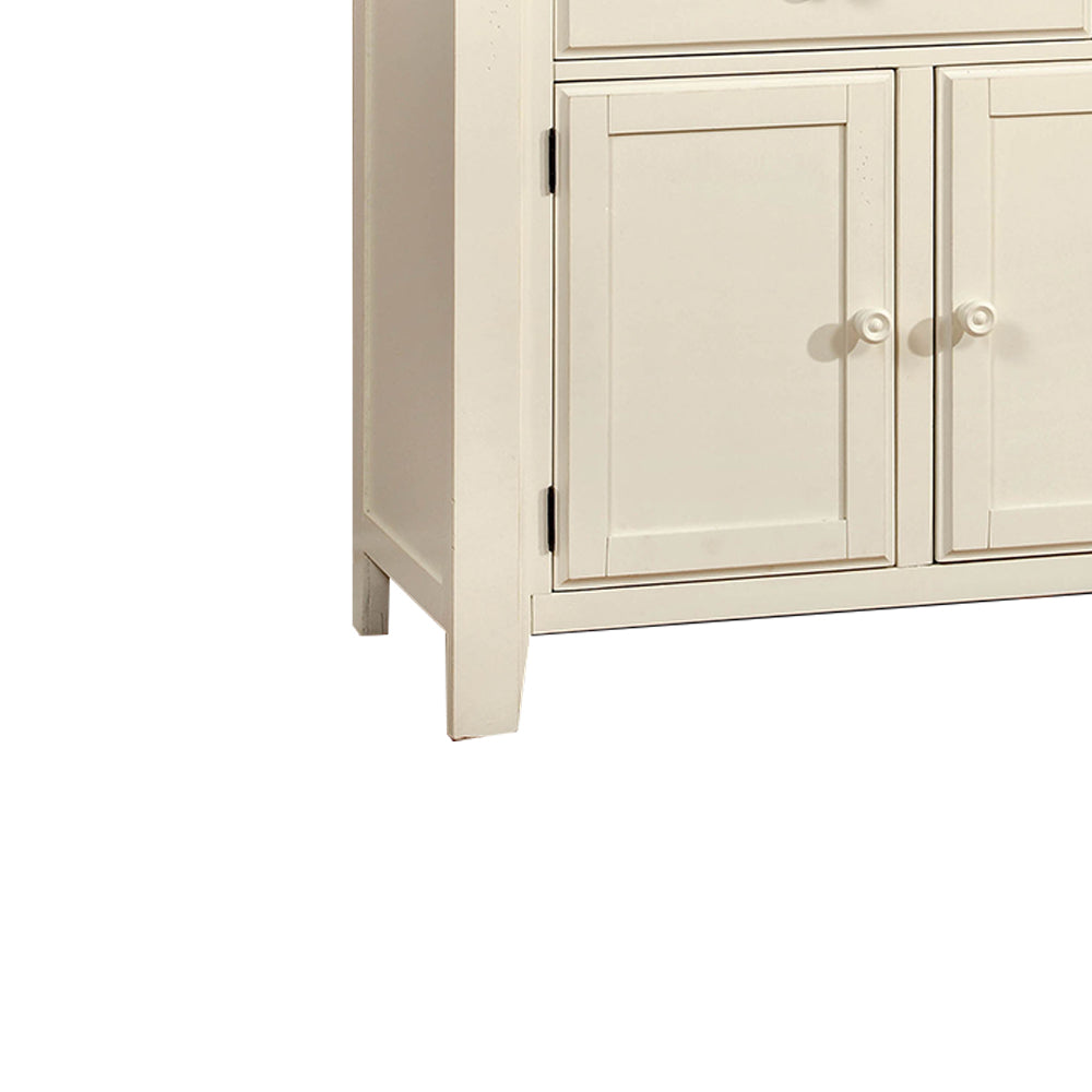 HARRISBURG Server Vintage White/Dark Oak