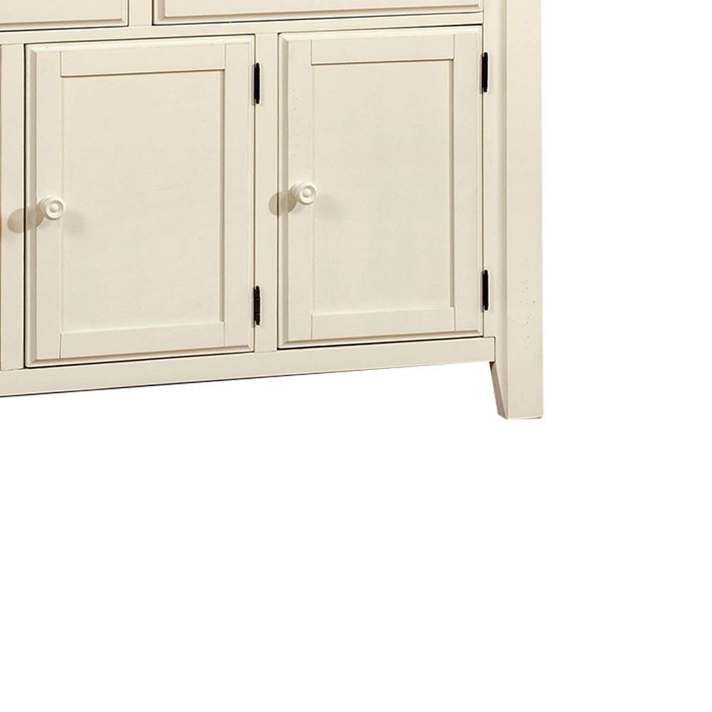 HARRISBURG Server Vintage White/Dark Oak