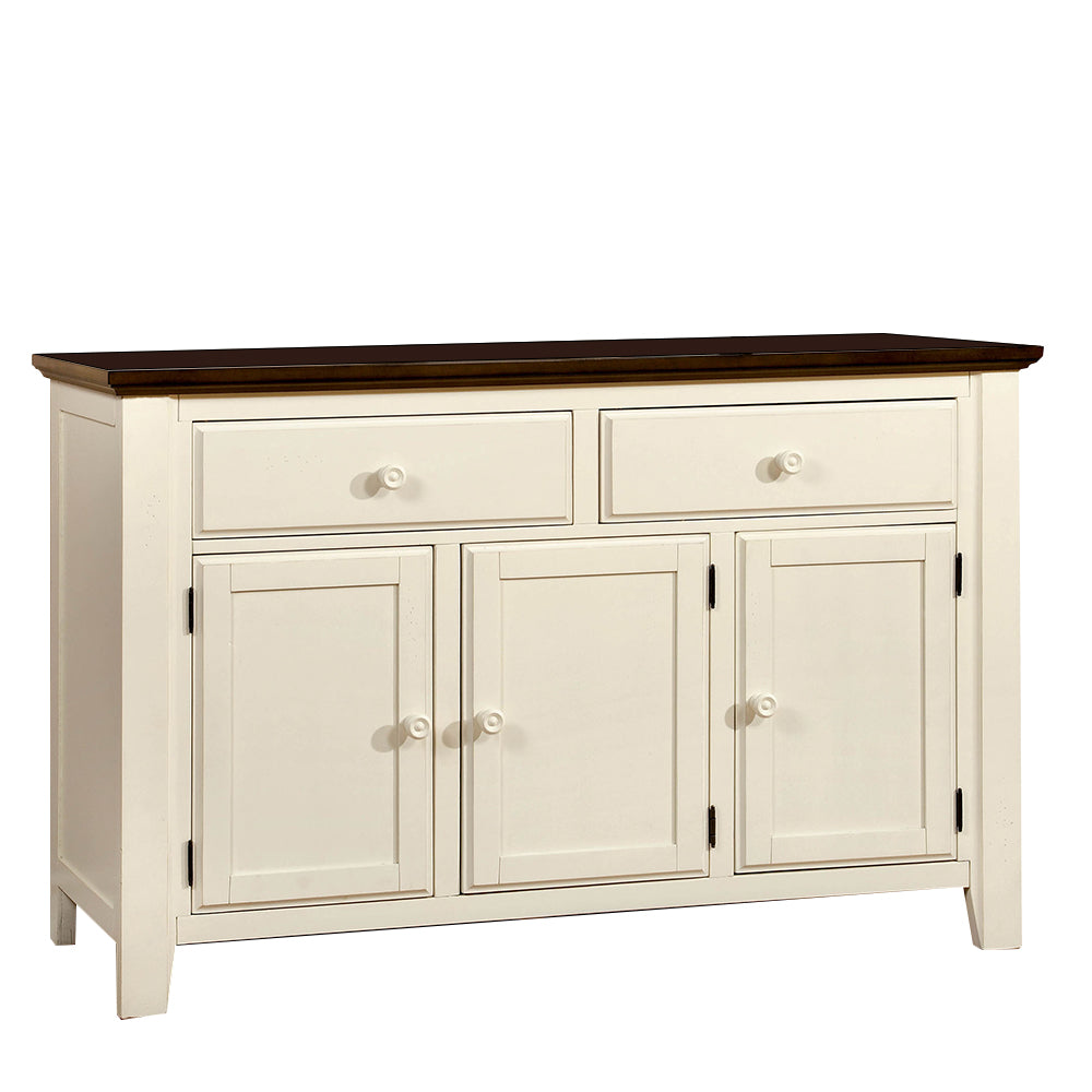 HARRISBURG Server Vintage White/Dark Oak