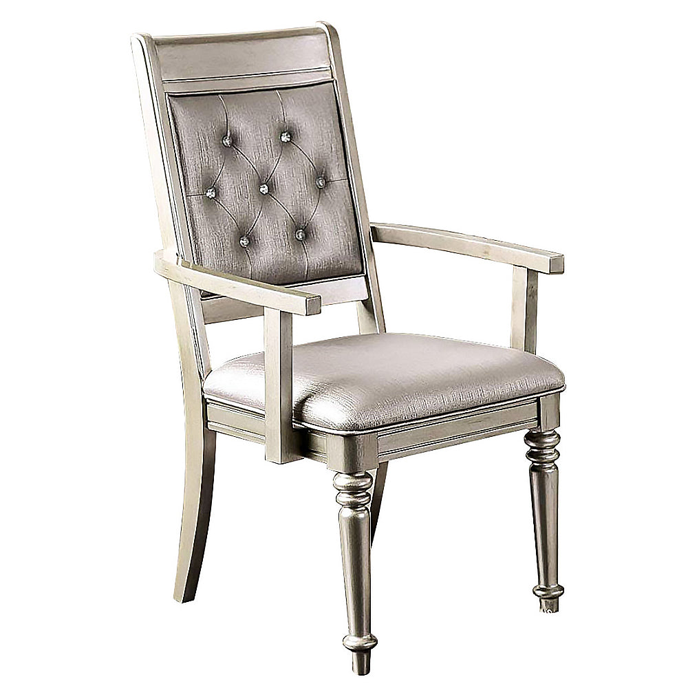 Xandra Arm Chair (2/CTN) in Champagne finish