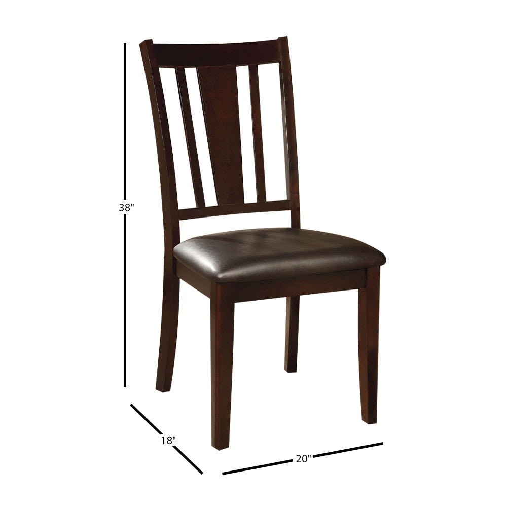 Bridgette I Side Chair (2/CTN) in Espresso finish