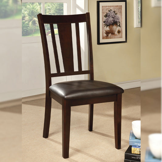 Bridgette I Side Chair (2/CTN) in Espresso finish