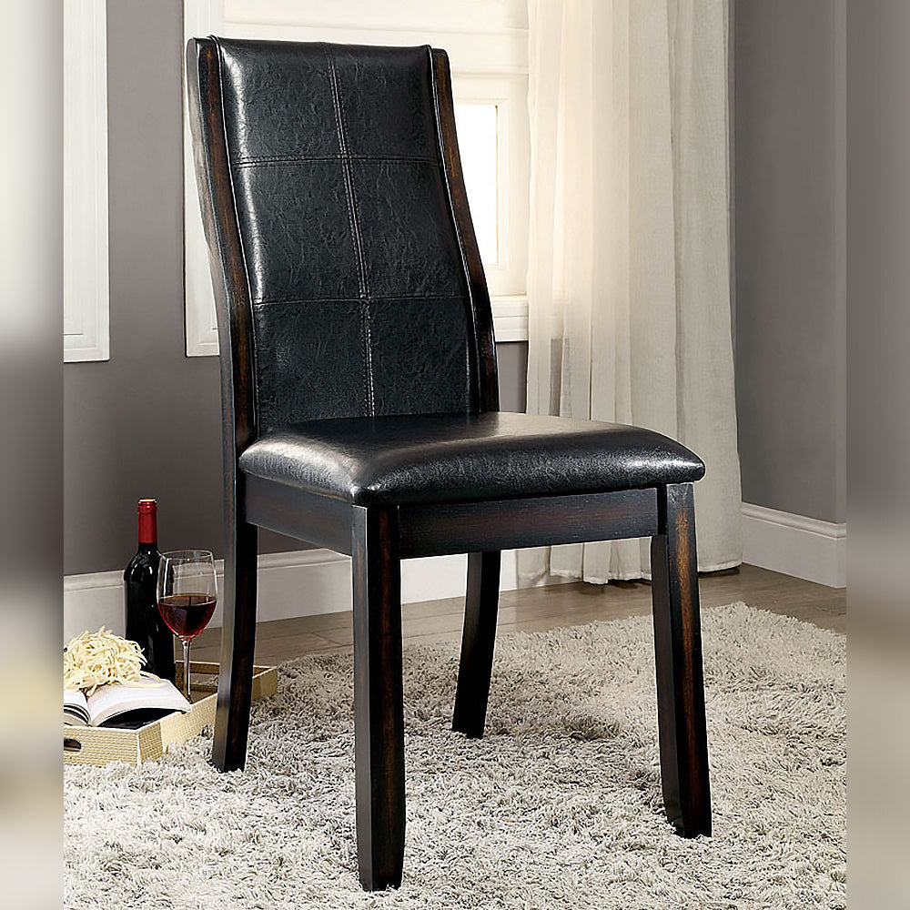 Townsend I Side Chair (2/CTN) in Brown Cherry finish