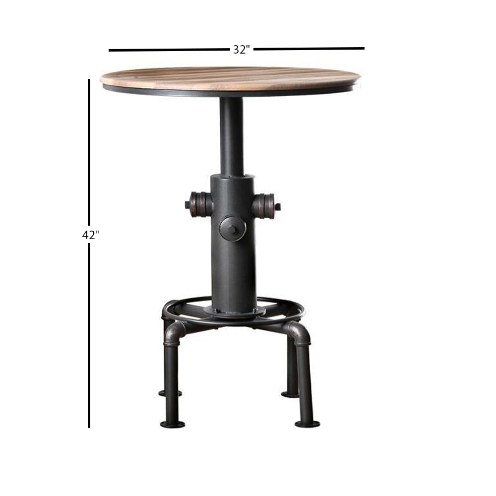 Foskey 3 Pc. Bar Table Set Antique Black