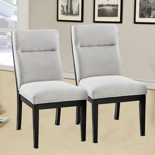 Jasmin Side Chair (2/CTN) in Black/White finish