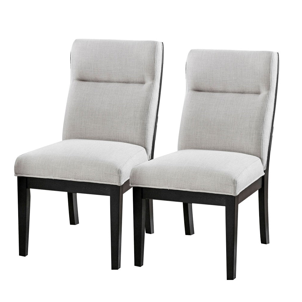 Jasmin Side Chair (2/CTN) in Black/White finish