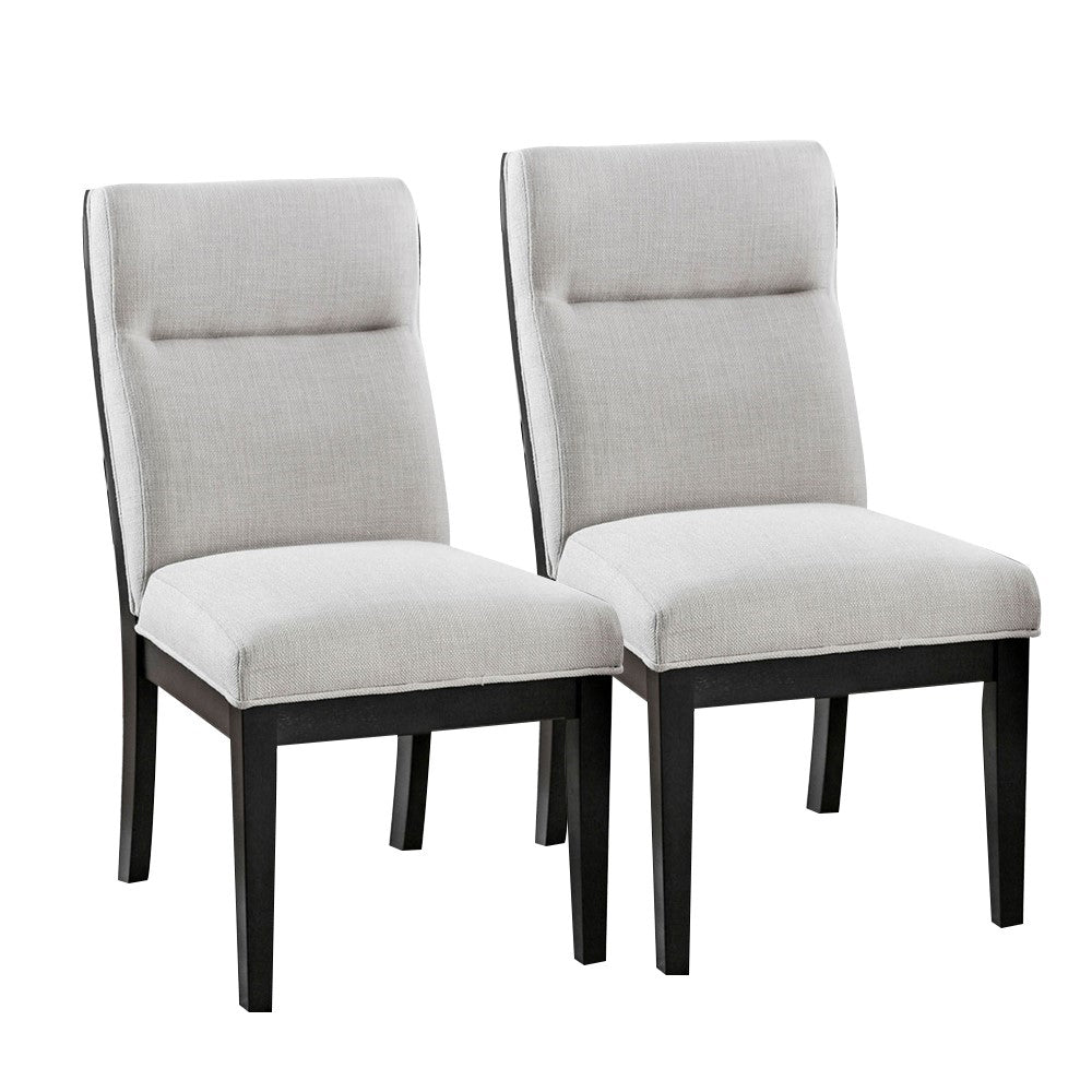 Jasmin Side Chair (2/CTN) in Black/White finish