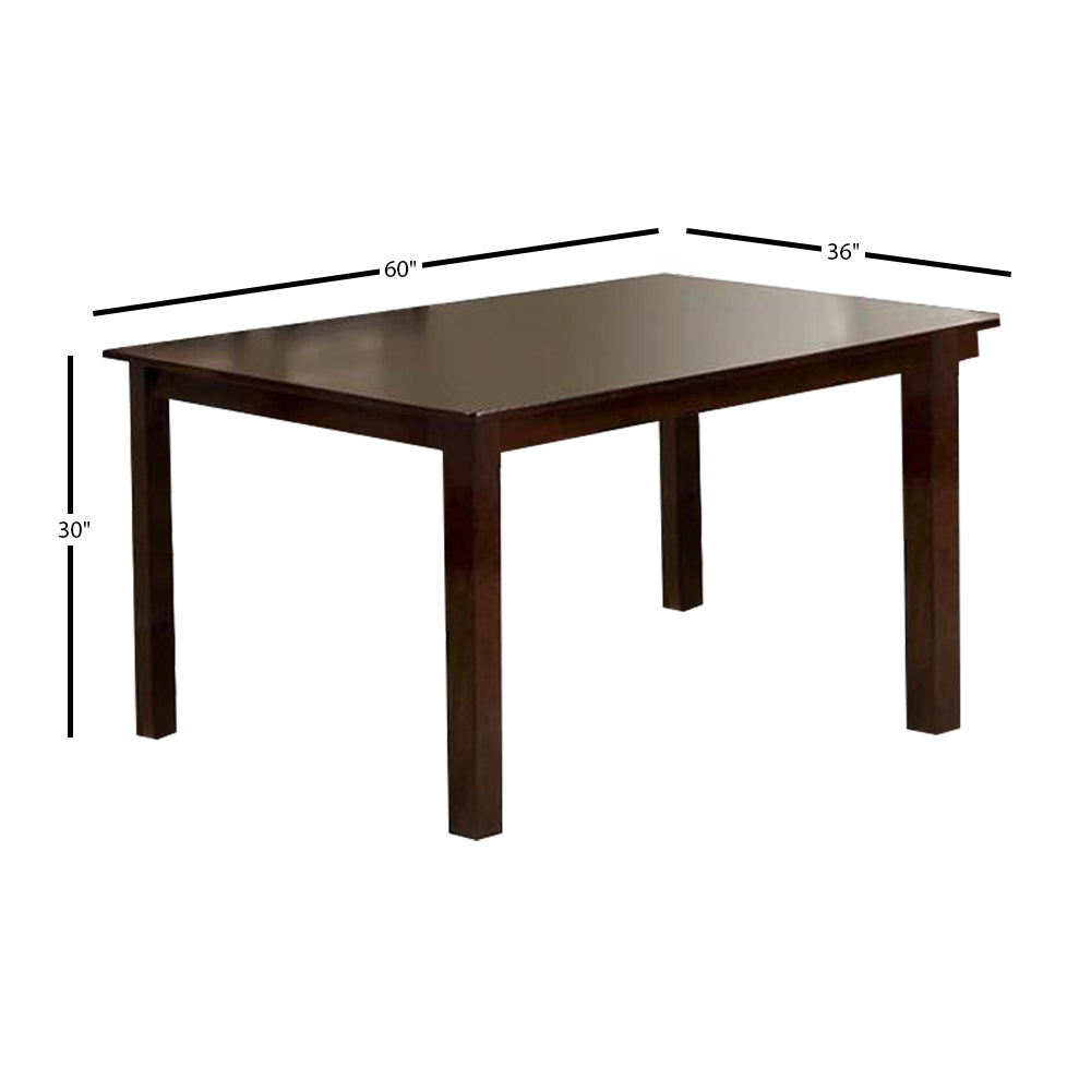 Weston II 7 Pc. Dining Table Set in Espresso finish