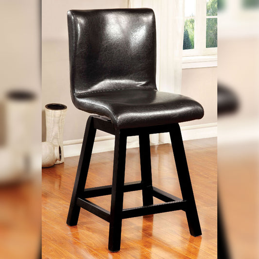 HURLEY Counter Ht. Chair (2/CTN) in Black finish