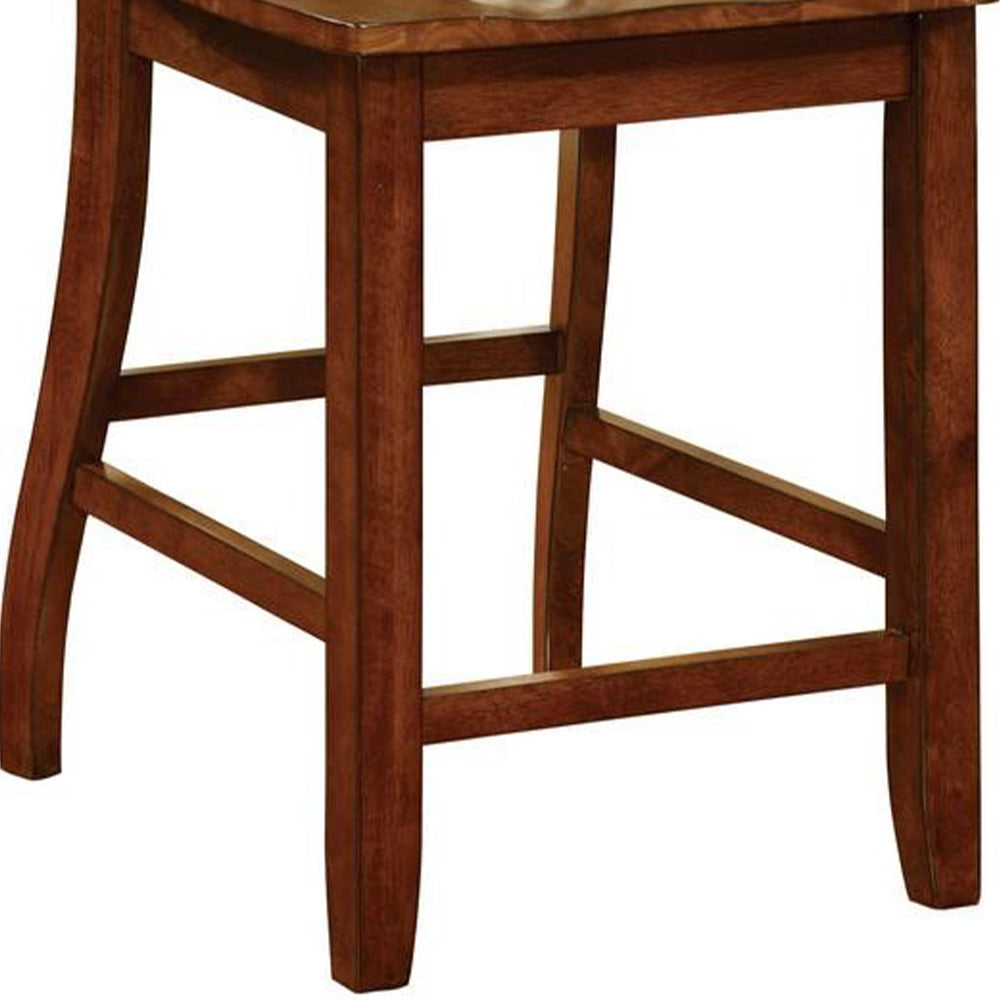 FOSTER II Counter Ht. Chair (2/CTN) in Dark Oak finish