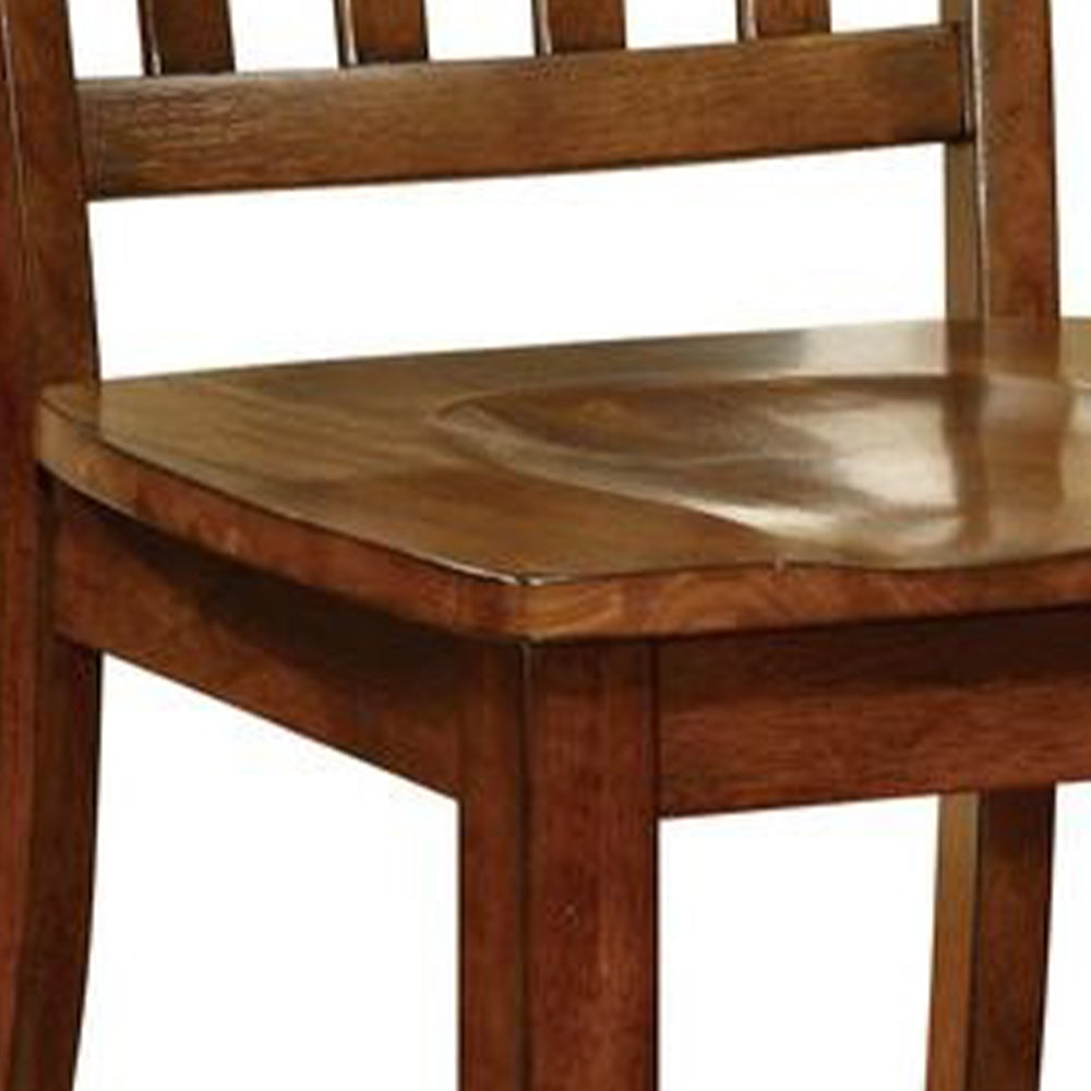 FOSTER II Counter Ht. Chair (2/CTN) in Dark Oak finish