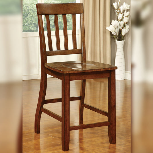 FOSTER II Counter Ht. Chair (2/CTN) in Dark Oak finish