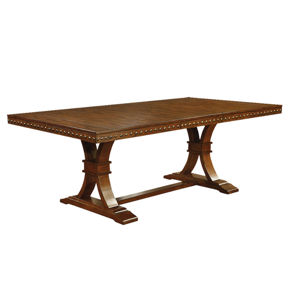 FOSTER I Dining Table w/ 1x18 Leaf Dark Oak