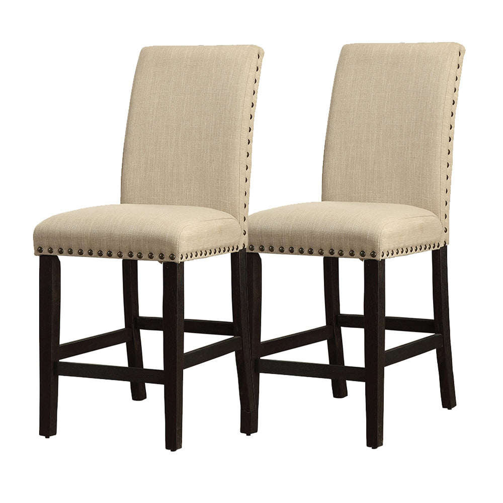 DODSON I Side Chair (2/CTN) in Black/Beige finish