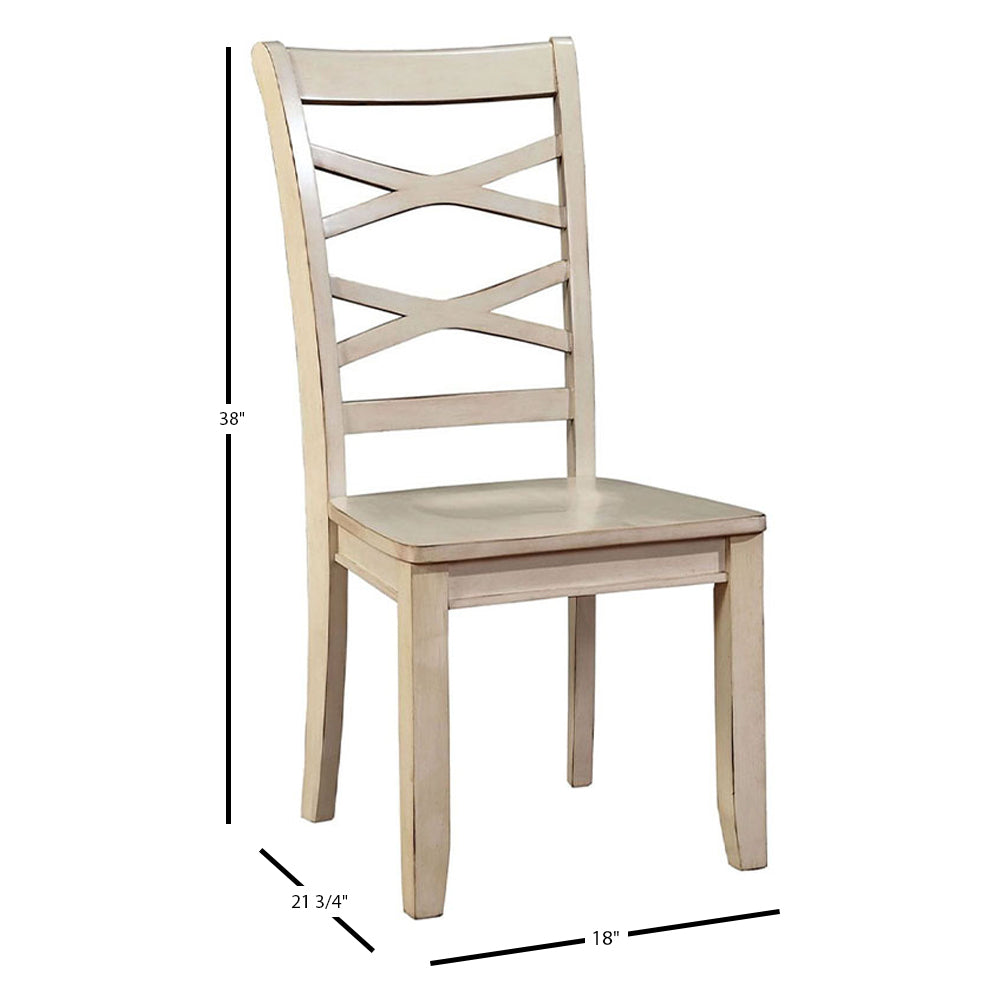 GISELLE Side Chair, White (2/CTN) in White finish