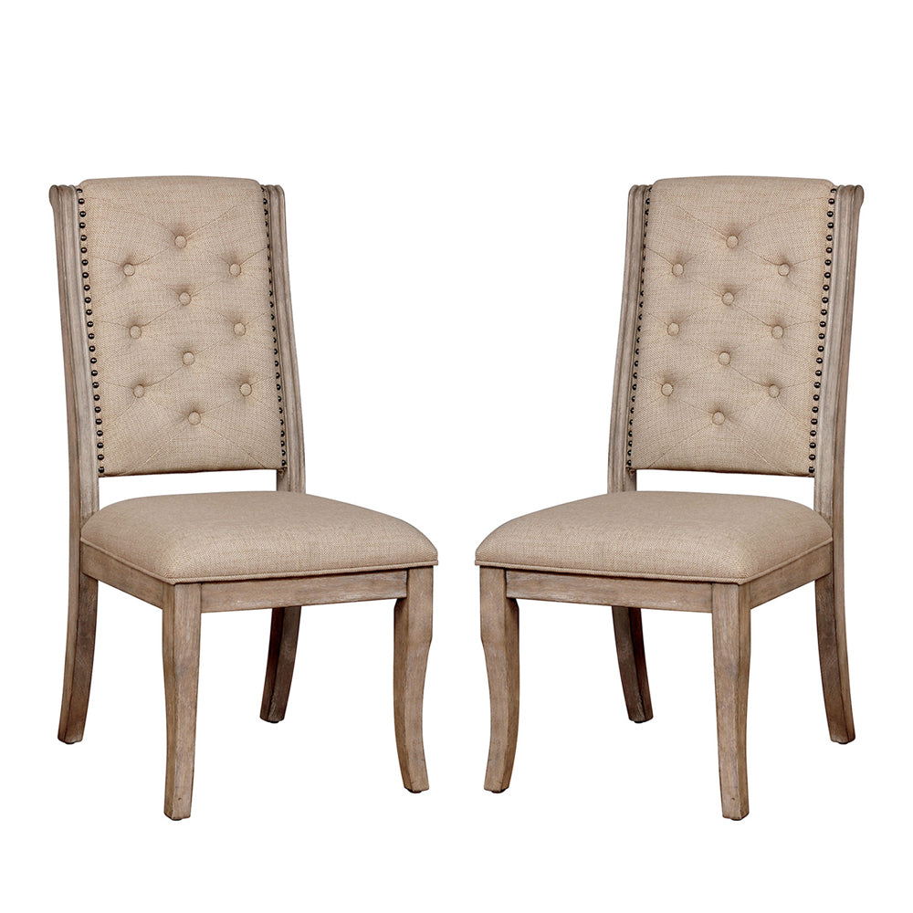 Patience Side Chair (2/CTN) in Rustic Natural Tone finish