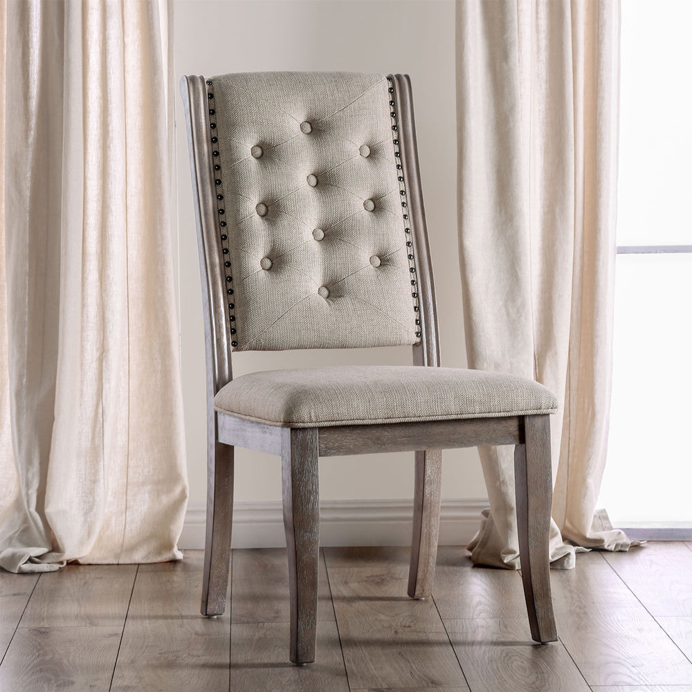 Patience Side Chair (2/CTN) in Rustic Natural Tone finish