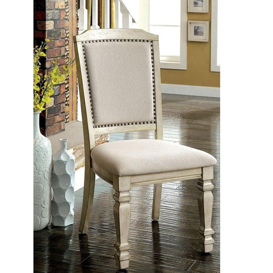 HOLCROFT Side Chair (2/CTN) in Antique White/Ivory finish