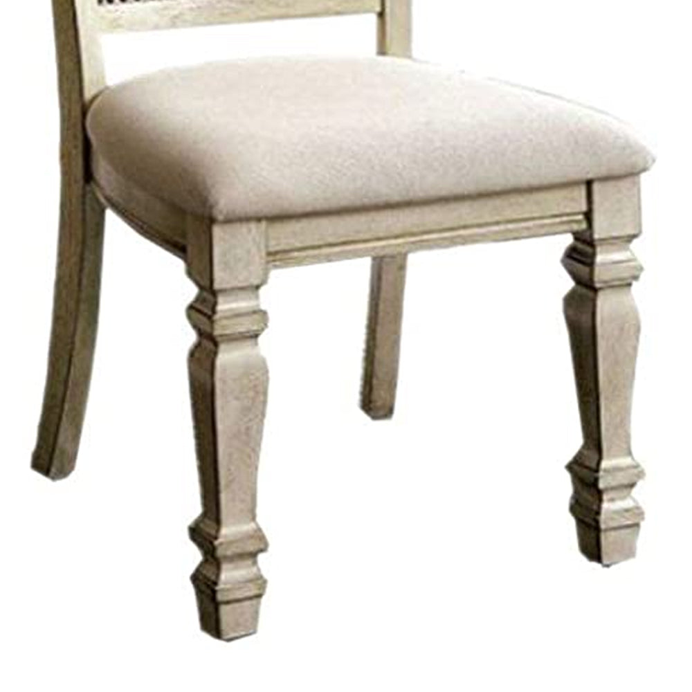 HOLCROFT Side Chair (2/CTN) in Antique White/Ivory finish