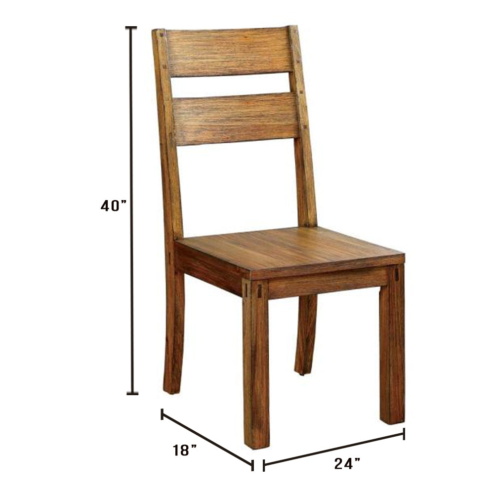 FRONTIER Side Chair (2/CTN) in Dark Oak finish