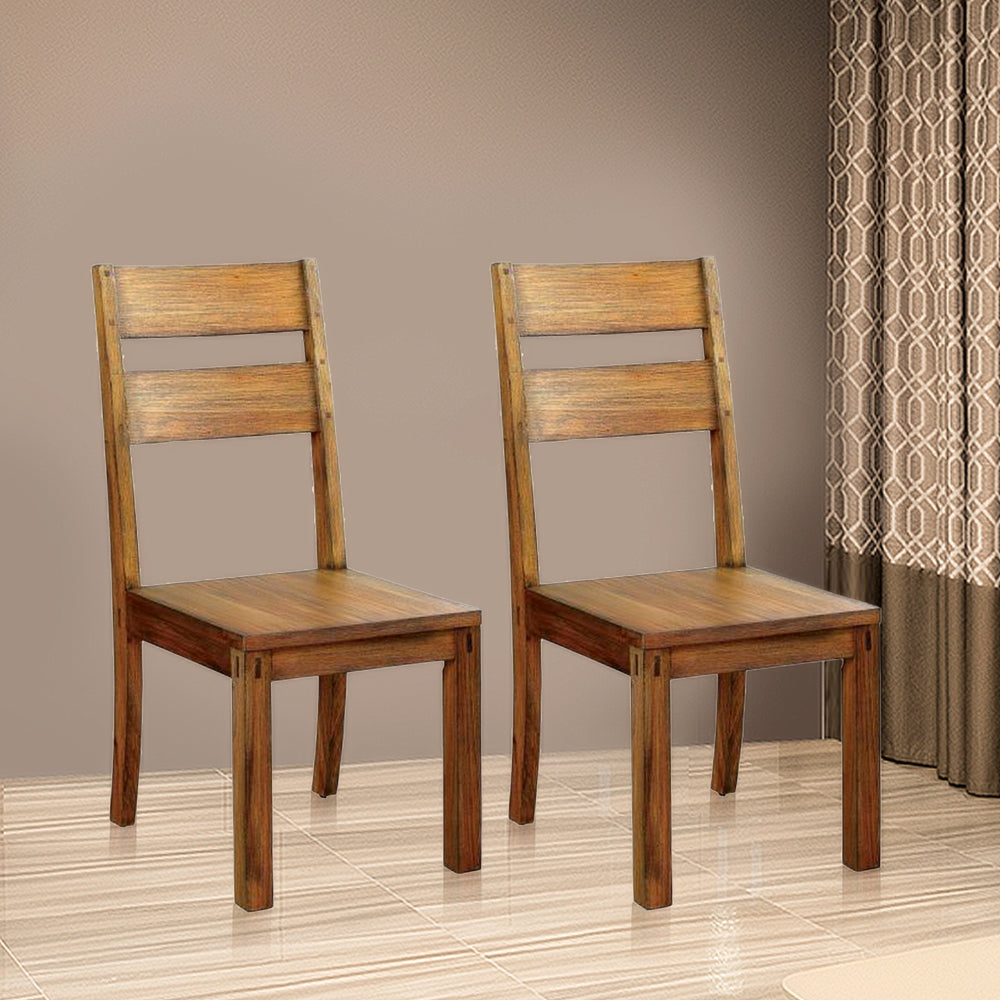 FRONTIER Side Chair (2/CTN) in Dark Oak finish