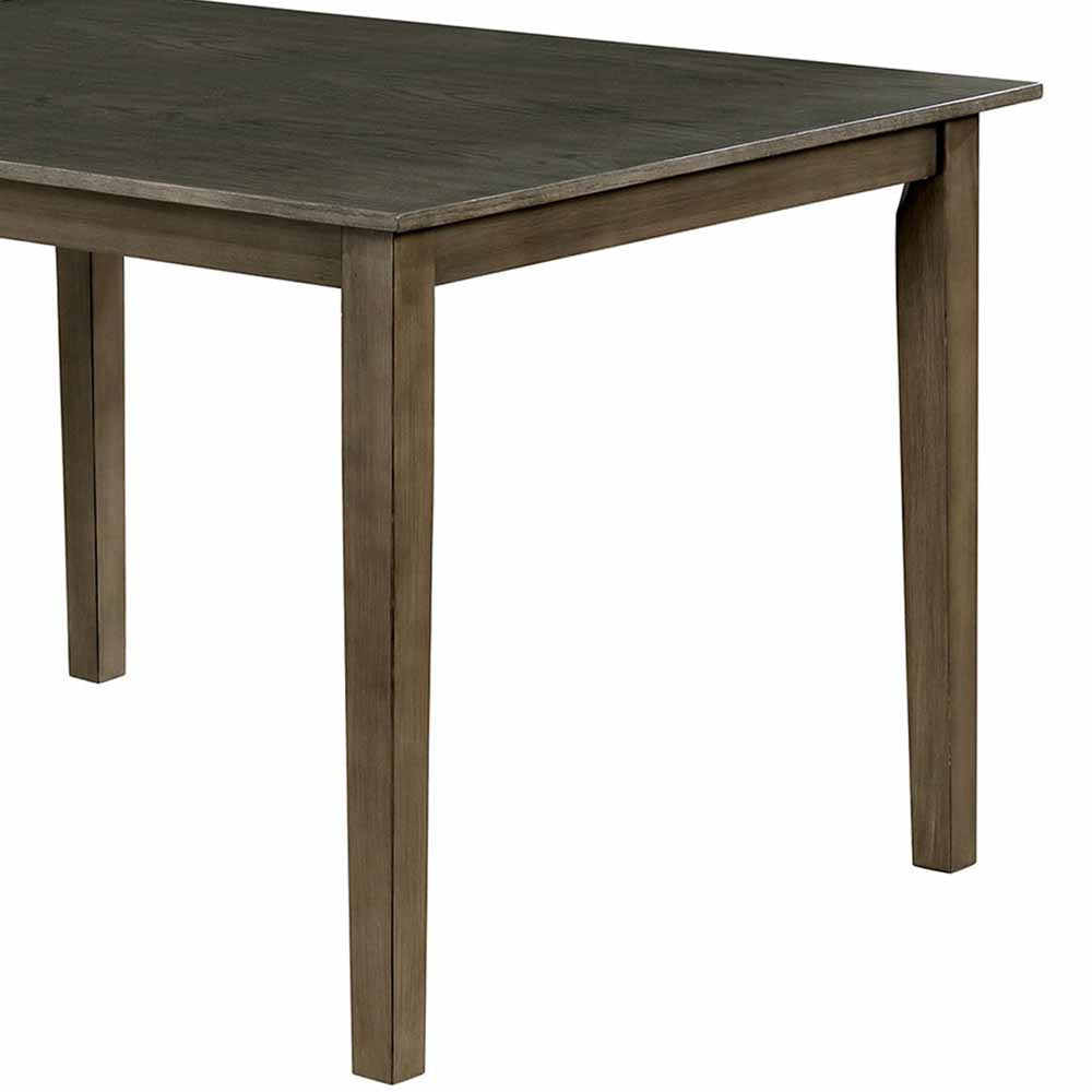 Fafnir 6 Pc. Dining Table Set w/ Bench Weathered Gray/Beige