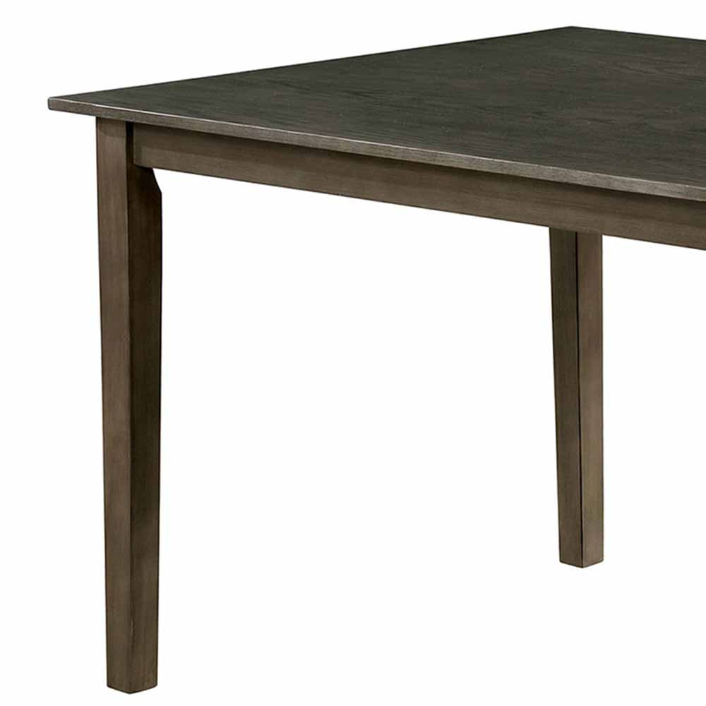 Fafnir 6 Pc. Dining Table Set w/ Bench Weathered Gray/Beige